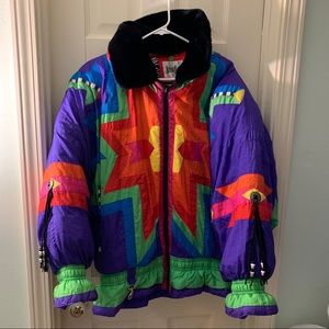 Vintage Neiman Marcus Aztec Fringe Jacket